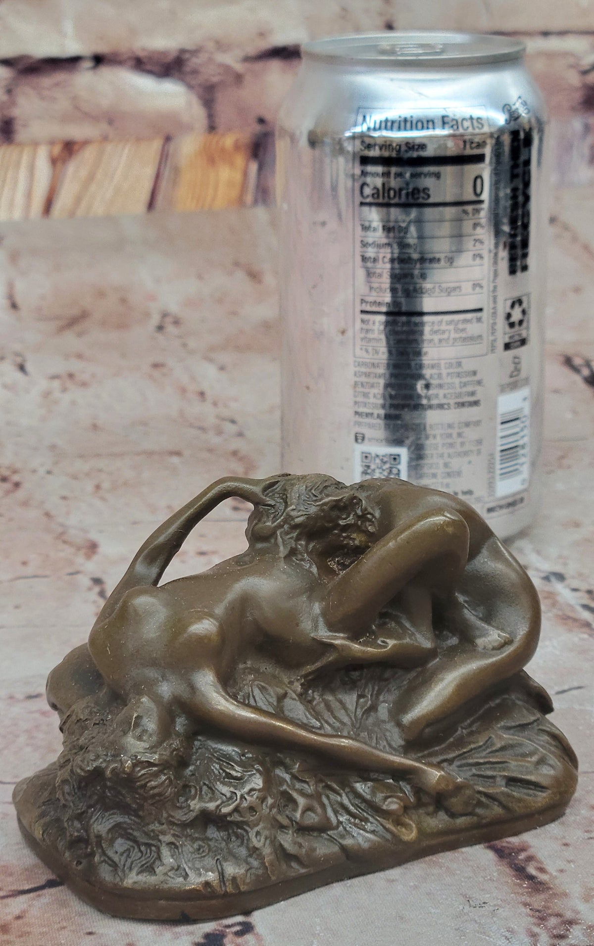 Lambeaux Lesbian Lovers Bronze Sculpture Statue Erotic Art Figurine