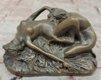 Lambeaux Lesbian Lovers Bronze Sculpture Statue Erotic Art Figurine
