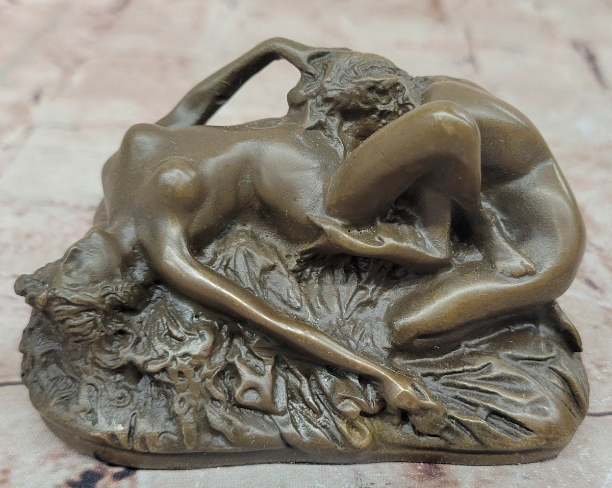 Lambeaux Lesbian Lovers Bronze Sculpture Statue Erotic Art Figurine