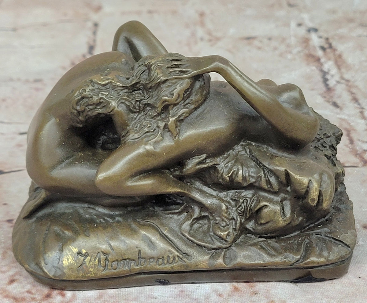 Lambeaux Lesbian Lovers Bronze Sculpture Statue Erotic Art Figurine