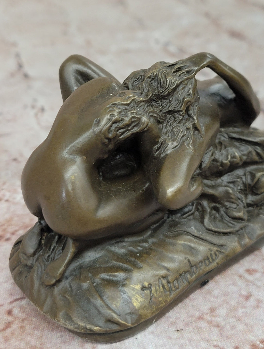 Lambeaux Lesbian Lovers Bronze Sculpture Statue Erotic Art Figurine