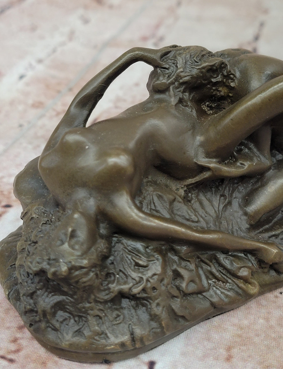 Lambeaux Lesbian Lovers Bronze Sculpture Statue Erotic Art Figurine