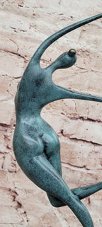 Modern Bronze Couple Statue Romantic Abstract Art Sculpture