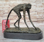 Abstract Modern Art Artwork Ape Monkey Animal Bronze Sculpture Marble Decor Sale
