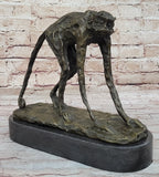 Abstract Modern Art Artwork Ape Monkey Animal Bronze Sculpture Marble Decor Sale