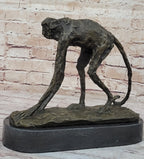 Abstract Modern Art Artwork Ape Monkey Animal Bronze Sculpture Marble Decor Sale