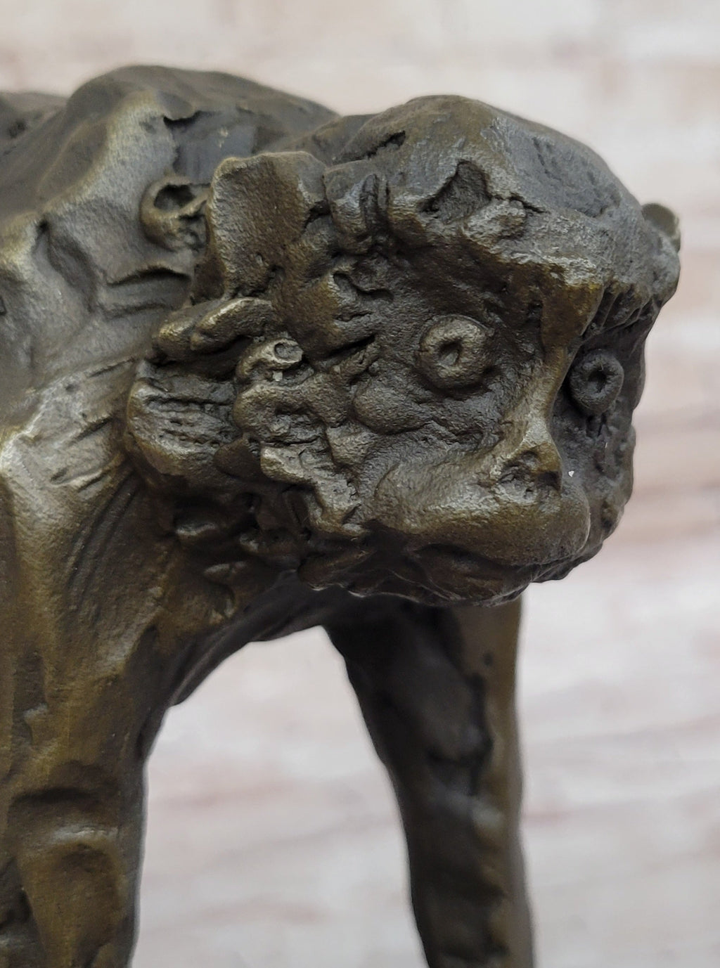 Abstract Modern Art Artwork Ape Monkey Animal Bronze Sculpture Marble Decor Sale