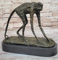 Abstract Modern Art Artwork Ape Monkey Animal Bronze Sculpture Marble Decor Sale