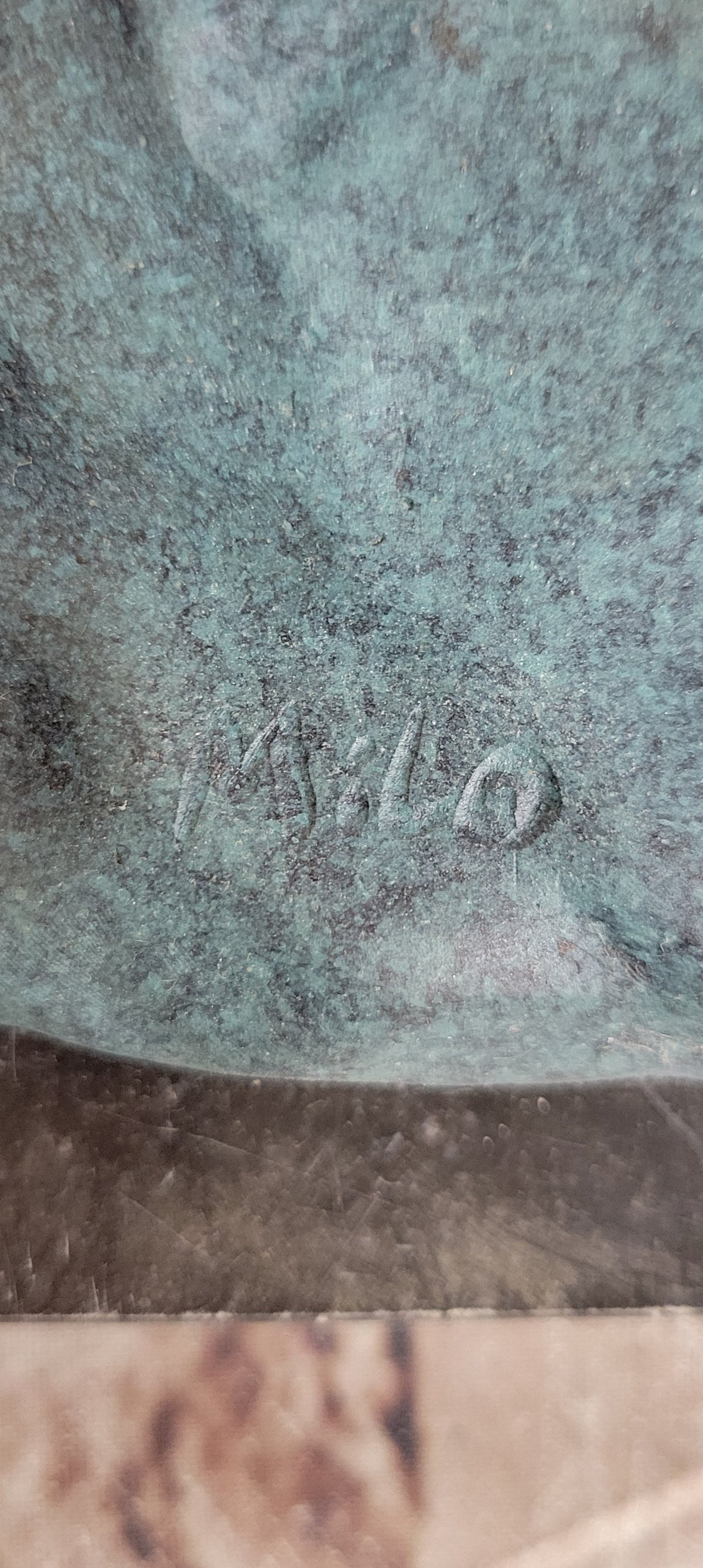 Michelangelo's David Bronze Sculpture Replica with Verdigris Patina