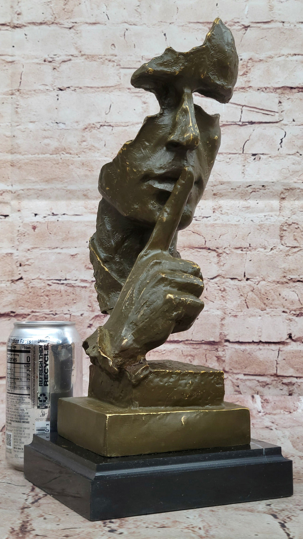 Abstract "Silence" Bronze Sculpture – Dali Modern Art Decor