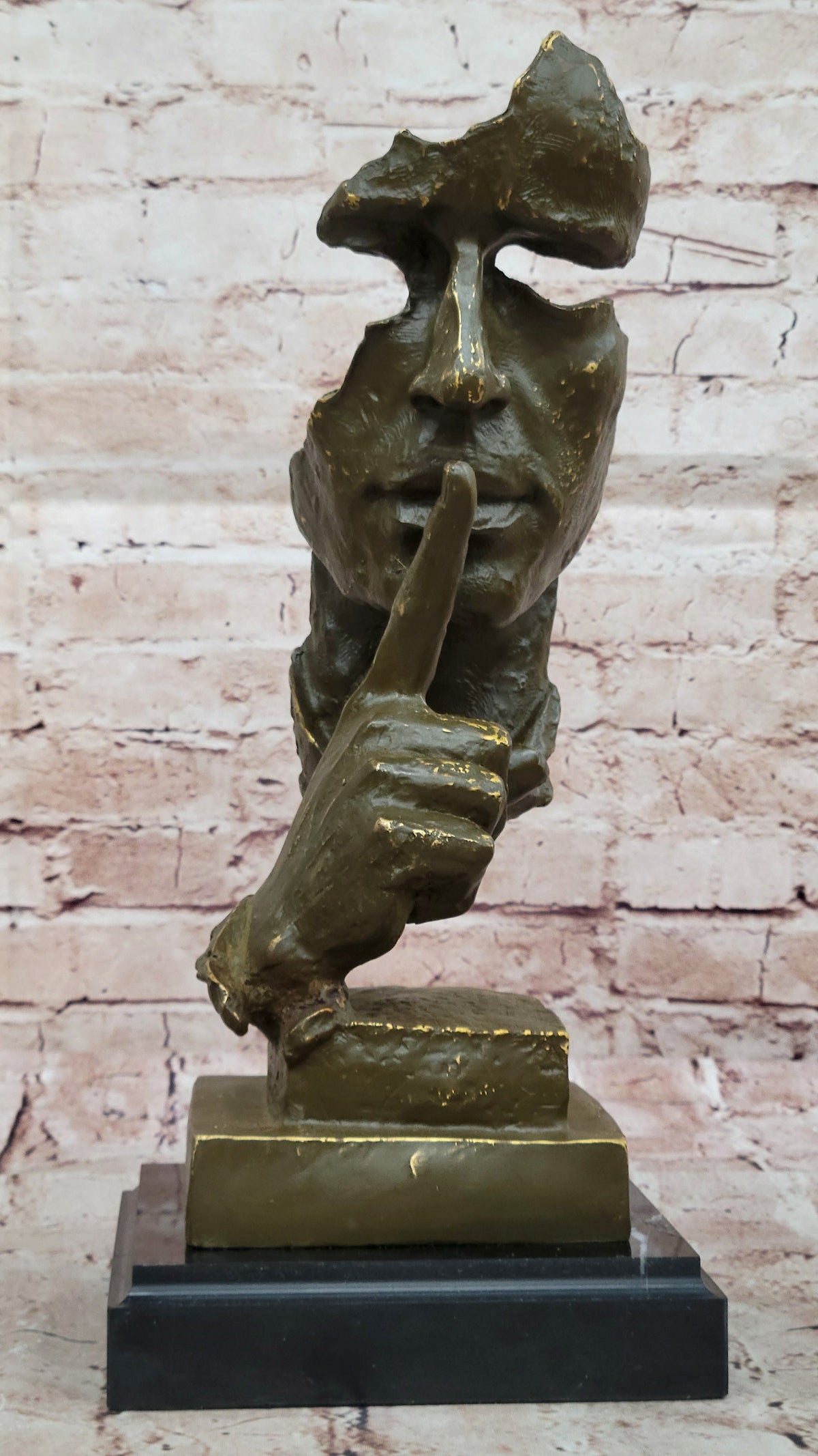 Abstract "Silence" Bronze Sculpture – Dali Modern Art Decor