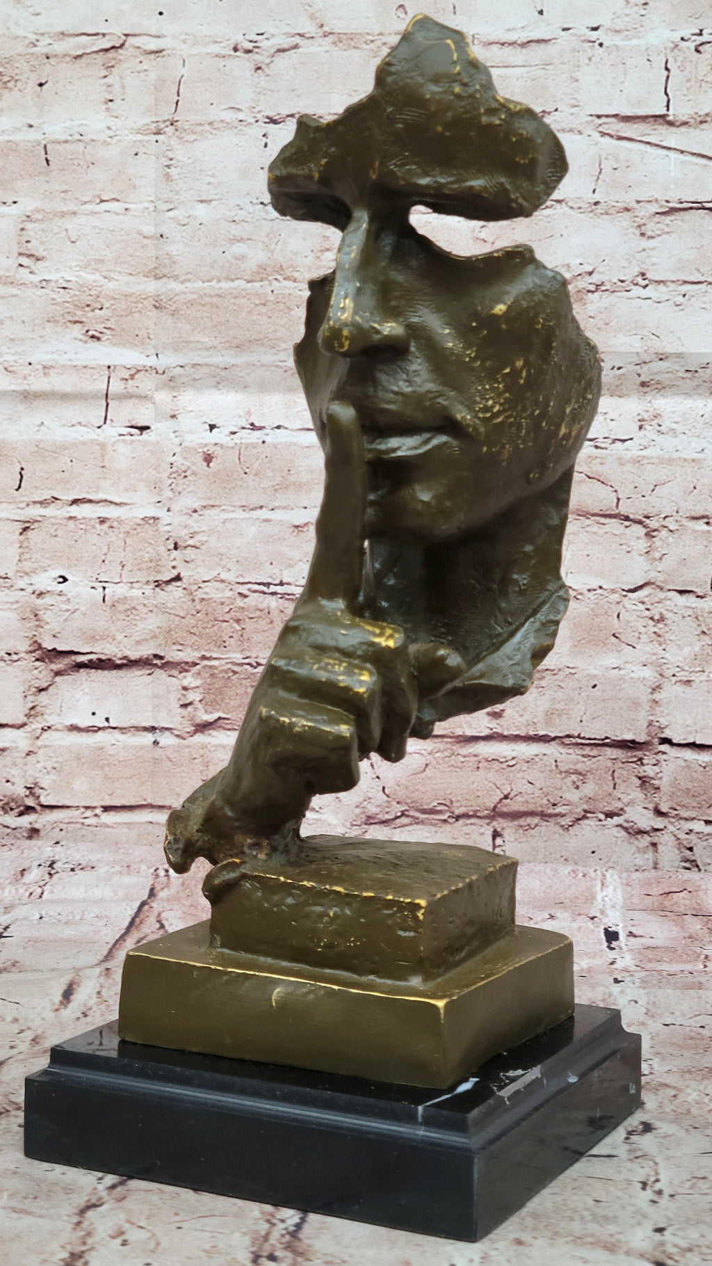 Abstract "Silence" Bronze Sculpture – Dali Modern Art Decor