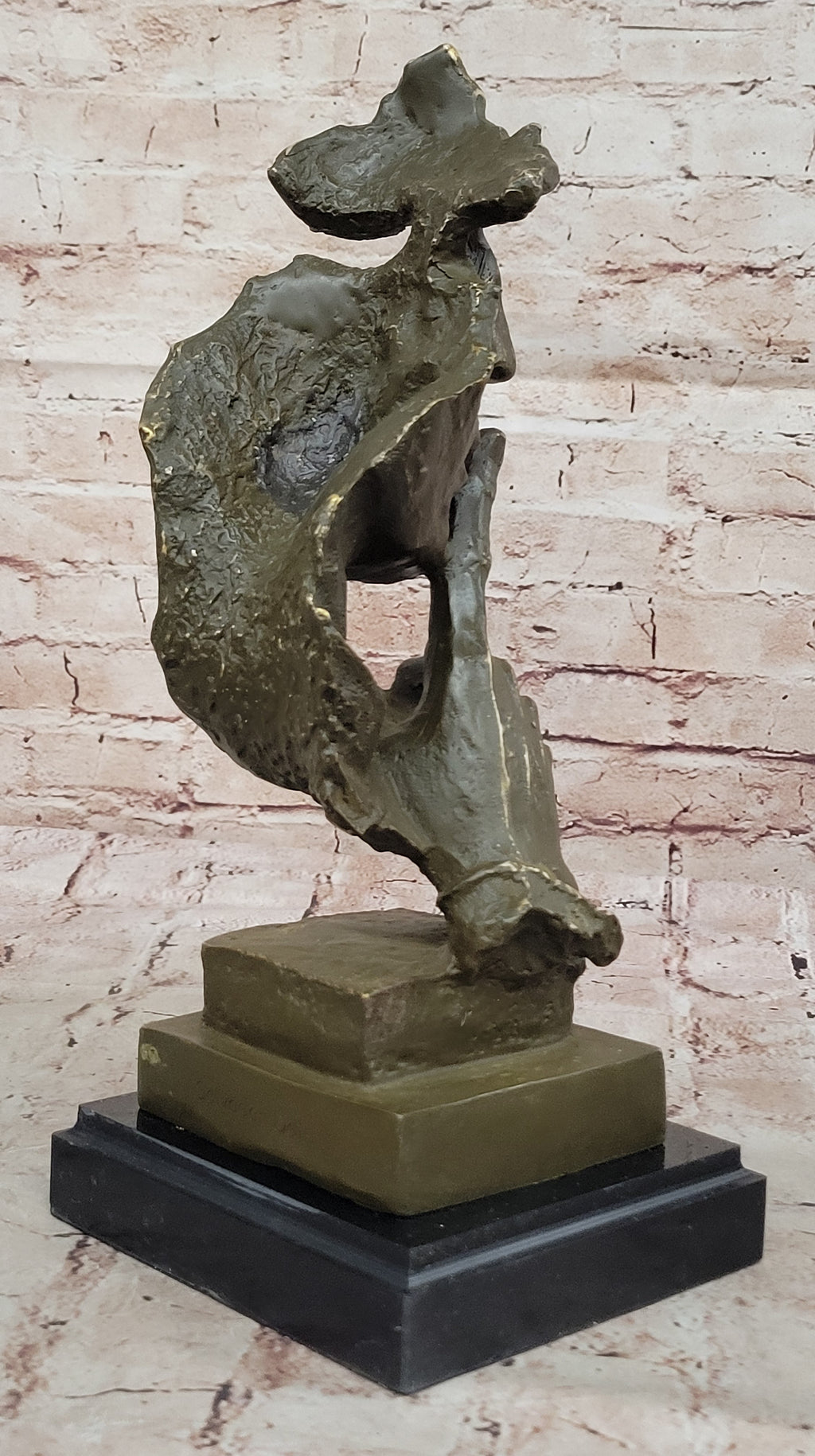 Abstract "Silence" Bronze Sculpture – Dali Modern Art Decor