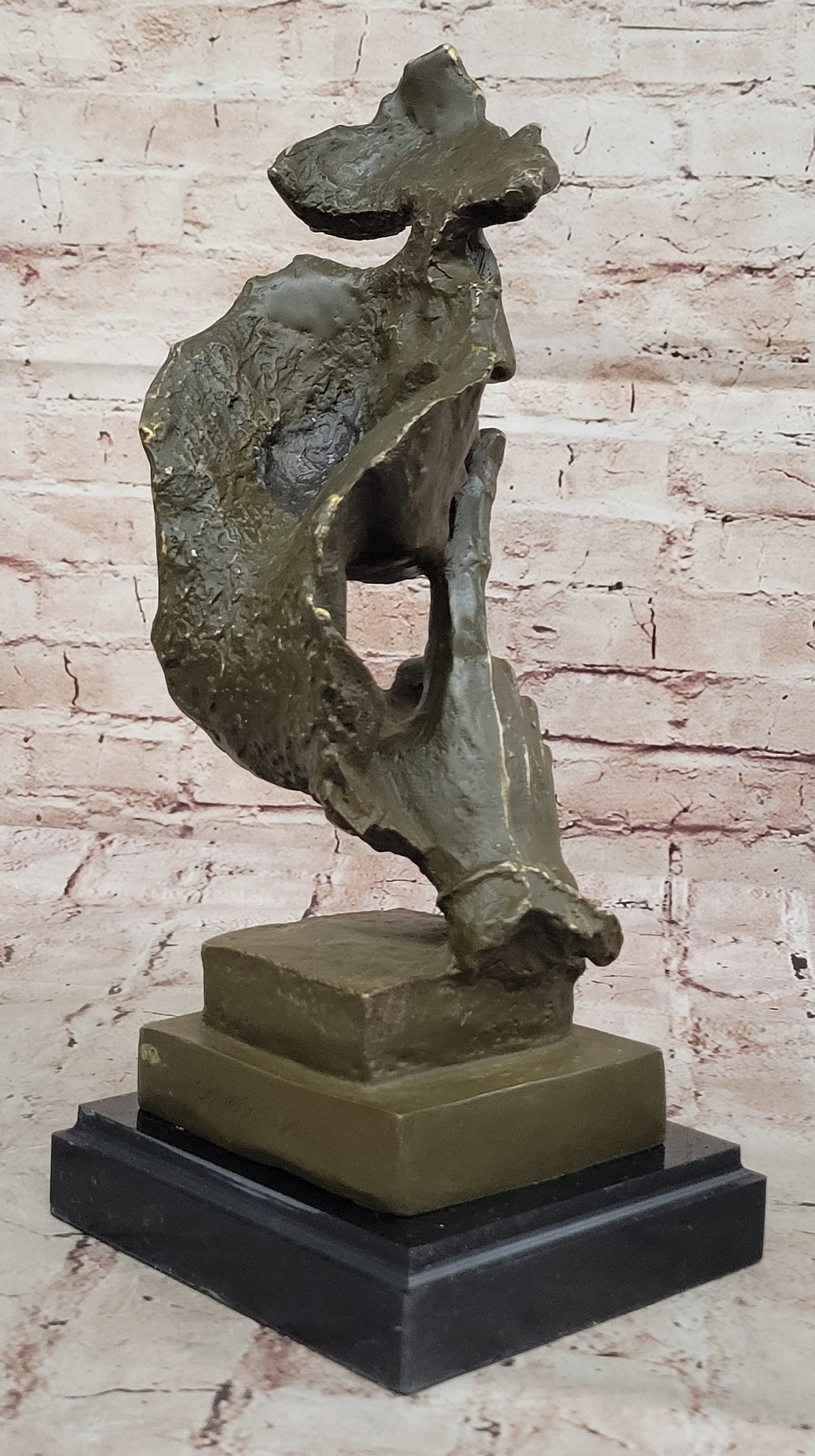 Abstract "Silence" Bronze Sculpture – Dali Modern Art Decor