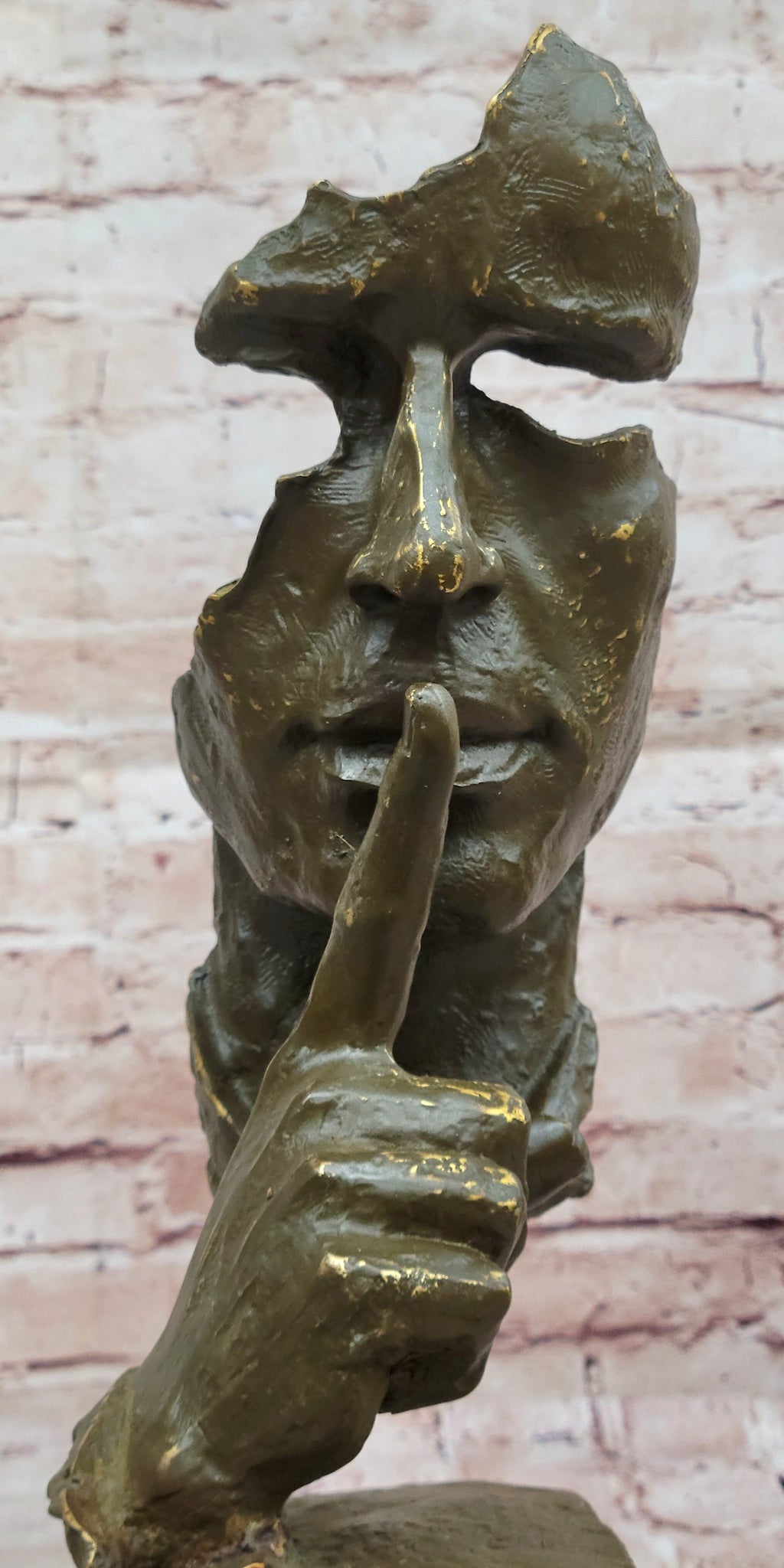 Abstract "Silence" Bronze Sculpture – Dali Modern Art Decor