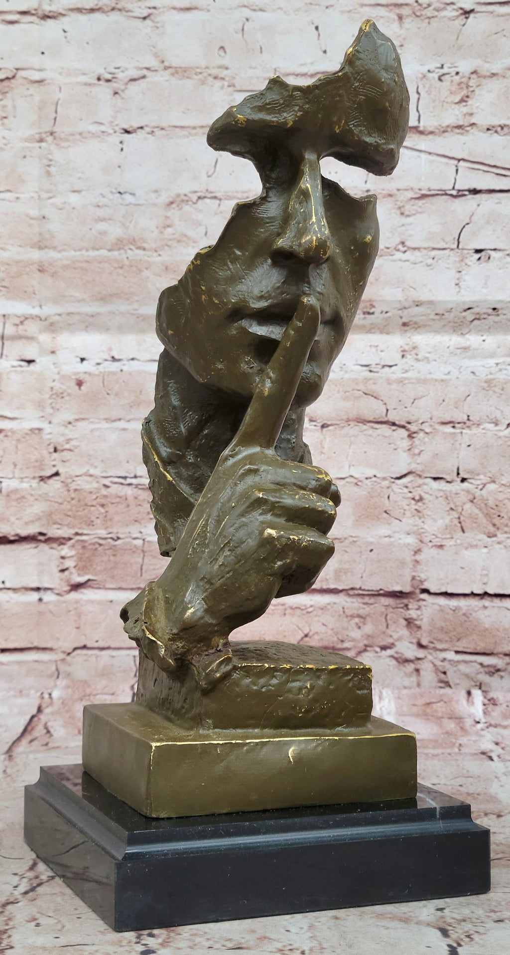Abstract "Silence" Bronze Sculpture – Dali Modern Art Decor