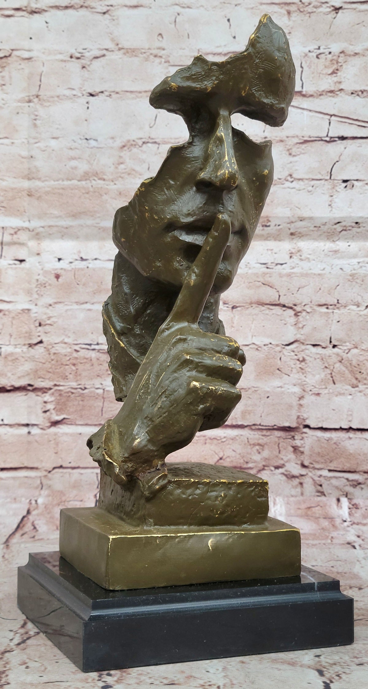 Abstract "Silence" Bronze Sculpture – Dali Modern Art Decor