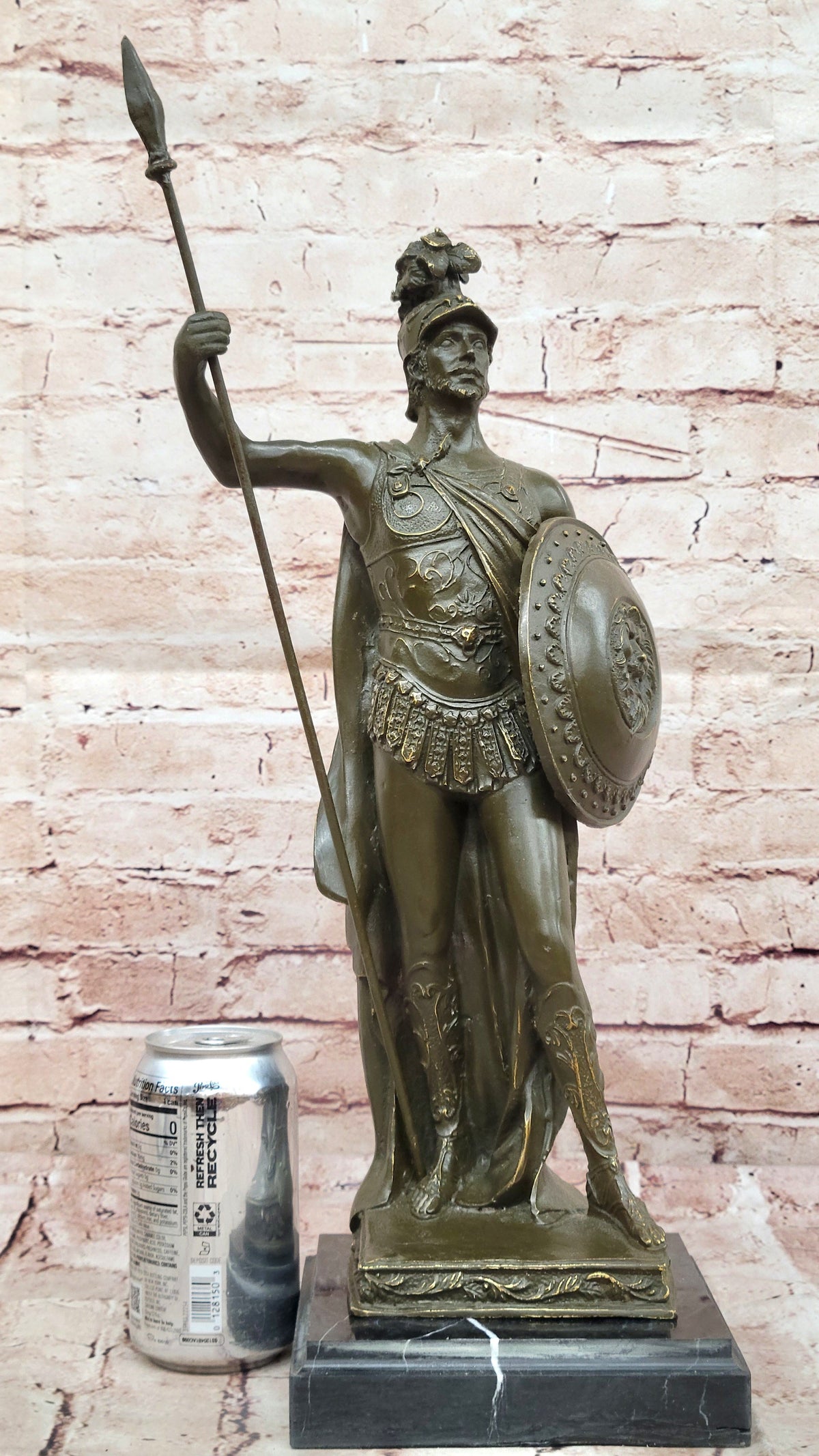 King Leonidas Greek Spartan Warrior Achilles - Bronze Hero Sculpture Statue