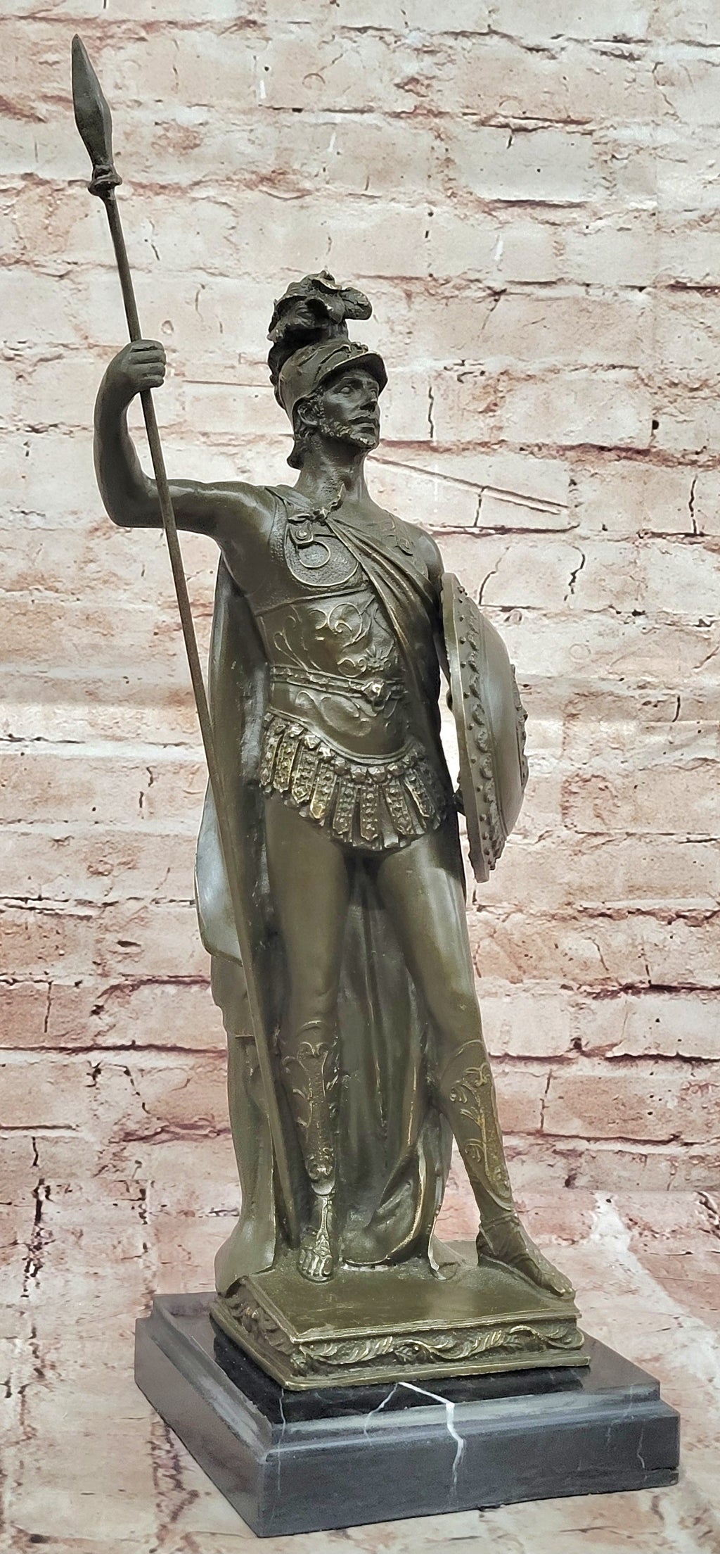 King Leonidas Greek Spartan Warrior Achilles - Bronze Hero Sculpture Statue