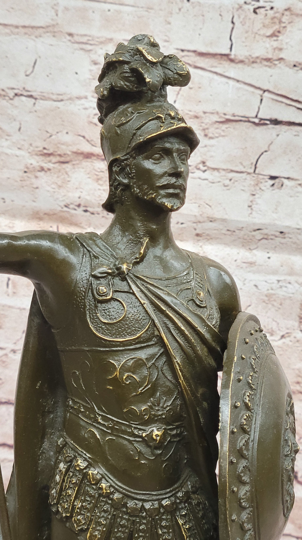 King Leonidas Greek Spartan Warrior Achilles - Bronze Hero Sculpture Statue