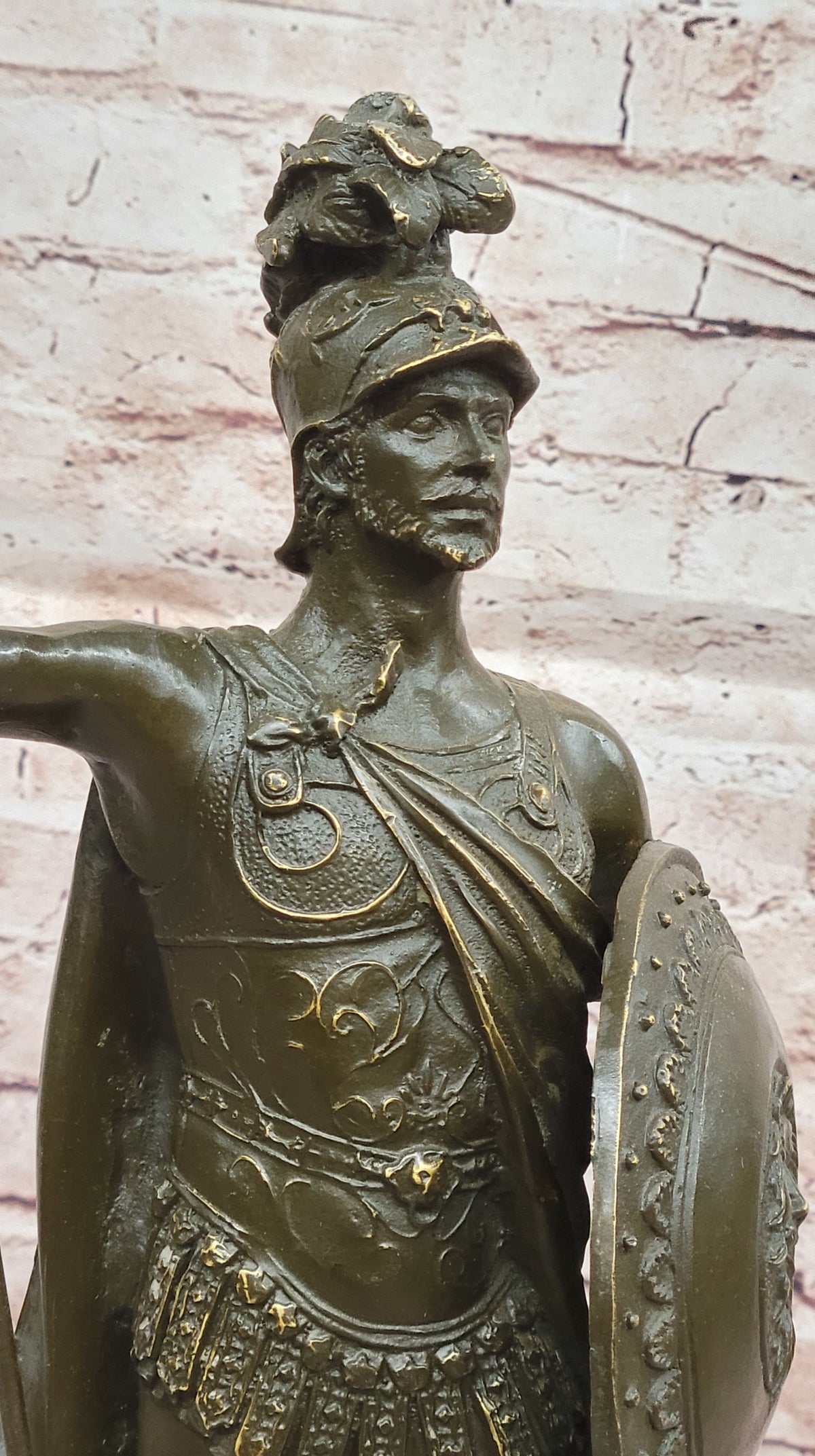 King Leonidas Greek Spartan Warrior Achilles - Bronze Hero Sculpture Statue