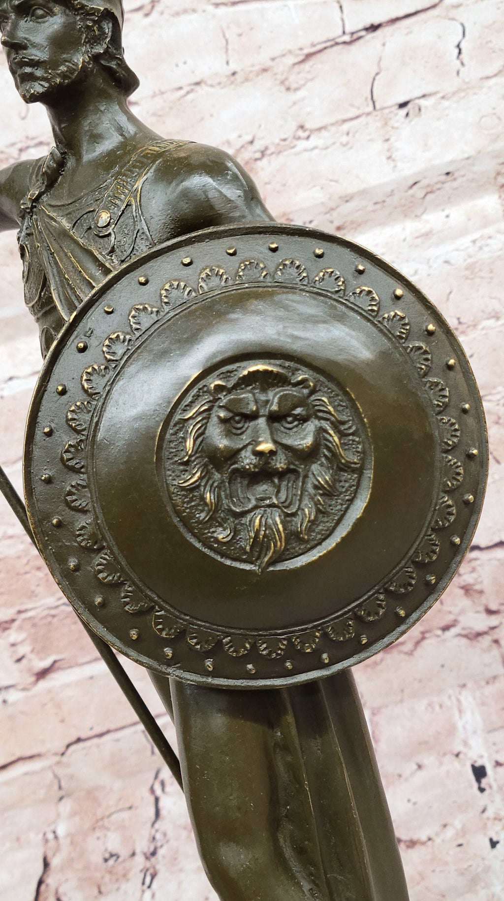 King Leonidas Greek Spartan Warrior Achilles - Bronze Hero Sculpture Statue