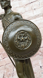 King Leonidas Greek Spartan Warrior Achilles - Bronze Hero Sculpture Statue