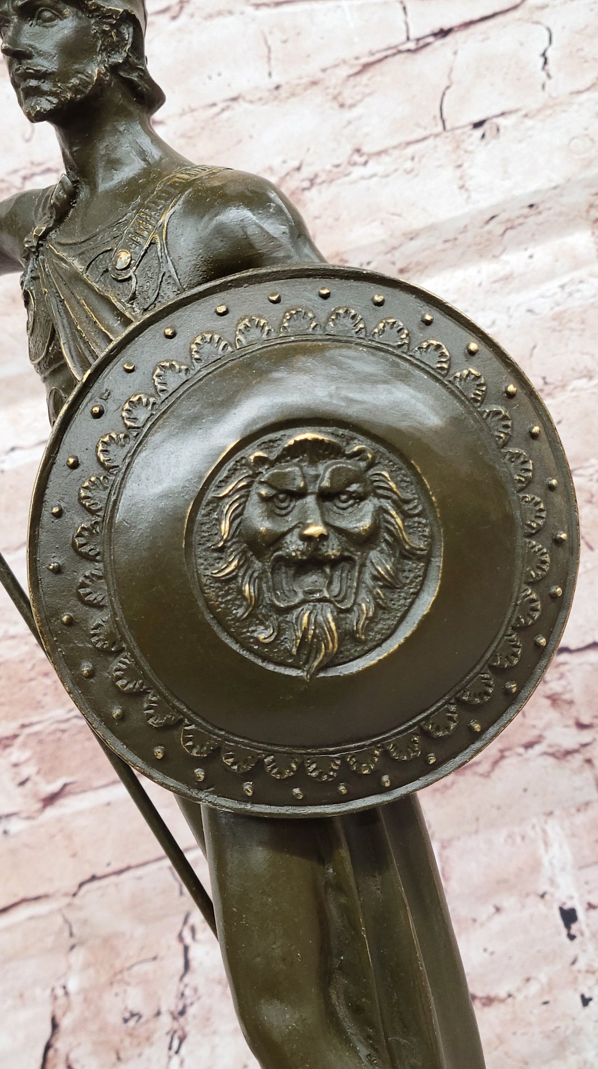 King Leonidas Greek Spartan Warrior Achilles - Bronze Hero Sculpture Statue