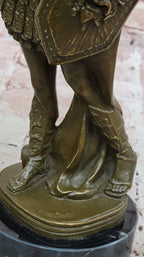 Bronze Roman Warrior Statue - Handcrafted Greek Soldier Sculpture Decor