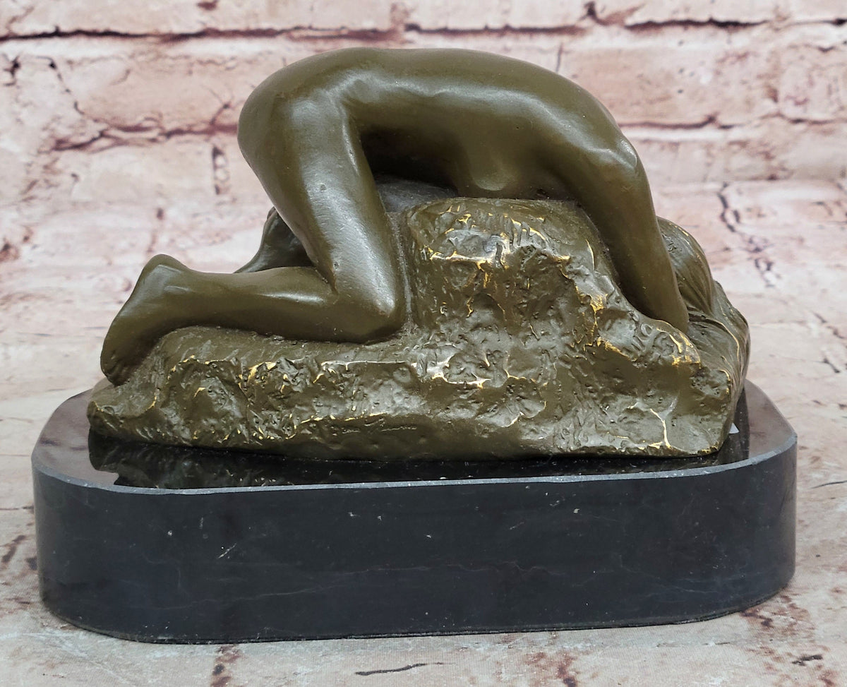 Bronze La Danaide Statue Rodin Classical Nude Sculpture Decor