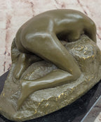 Bronze La Danaide Statue Rodin Classical Nude Sculpture Decor
