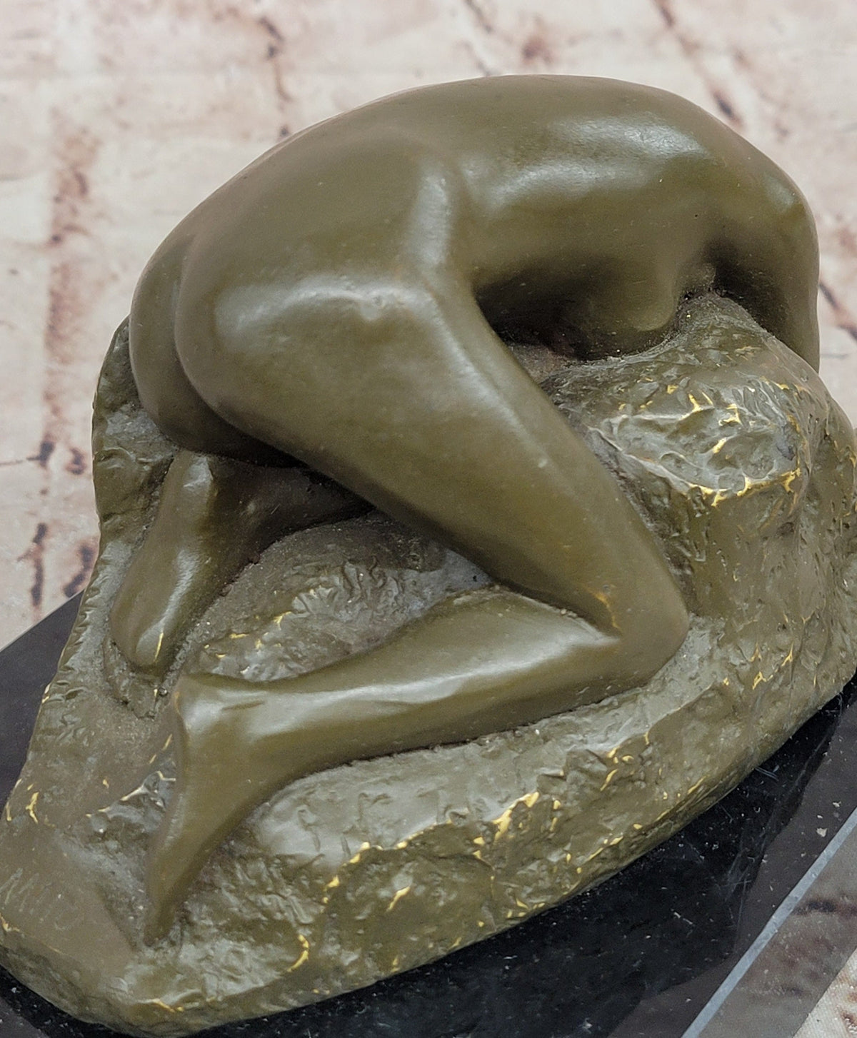 Bronze La Danaide Statue Rodin Classical Nude Sculpture Decor