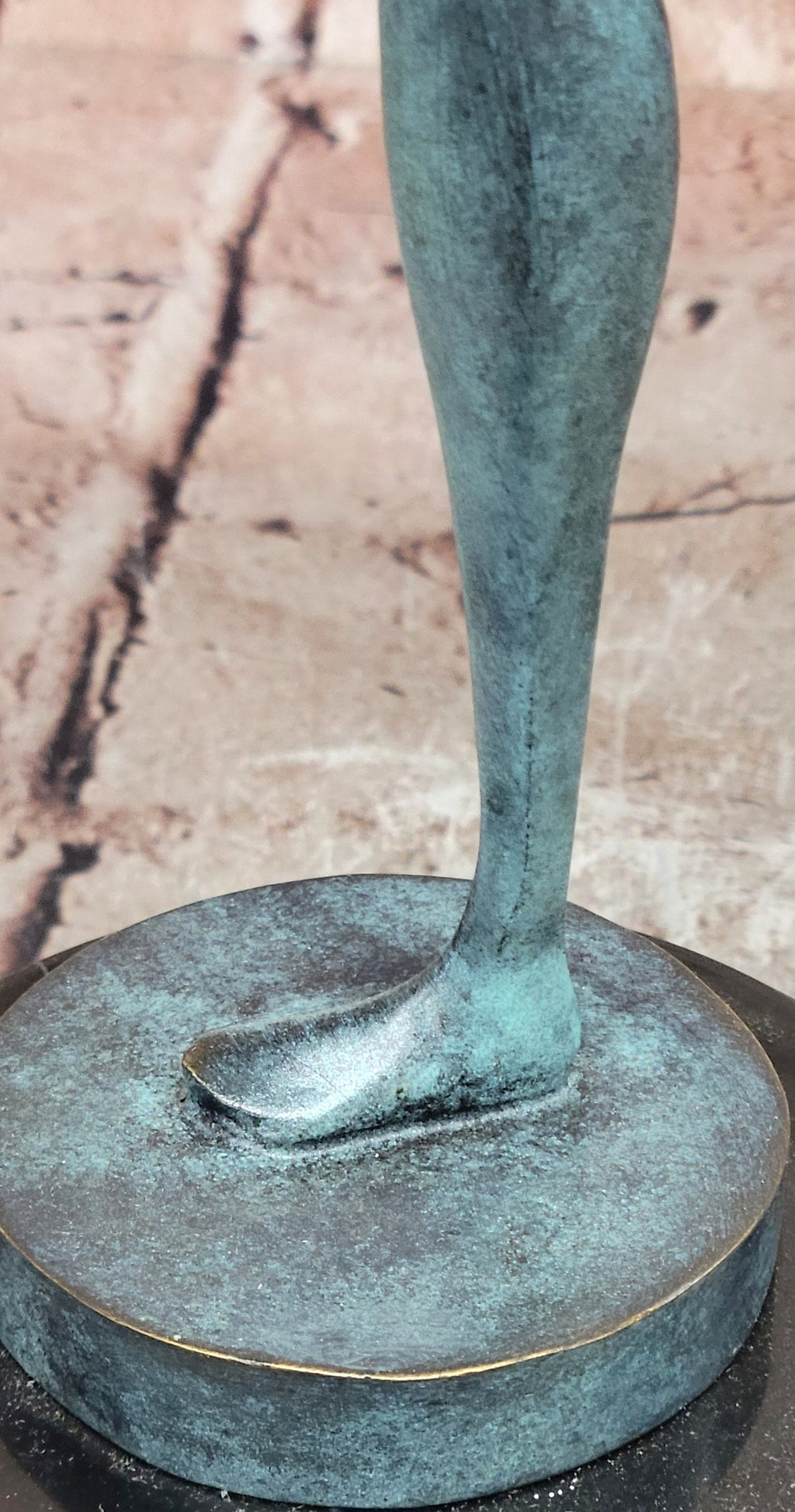 Modern Abstract Female Dancer Statue Bronze Figurative Art