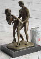 Standing Doggystyle Erotic Nude Bronze Sexual Sculpture Statue by J. Mavchi