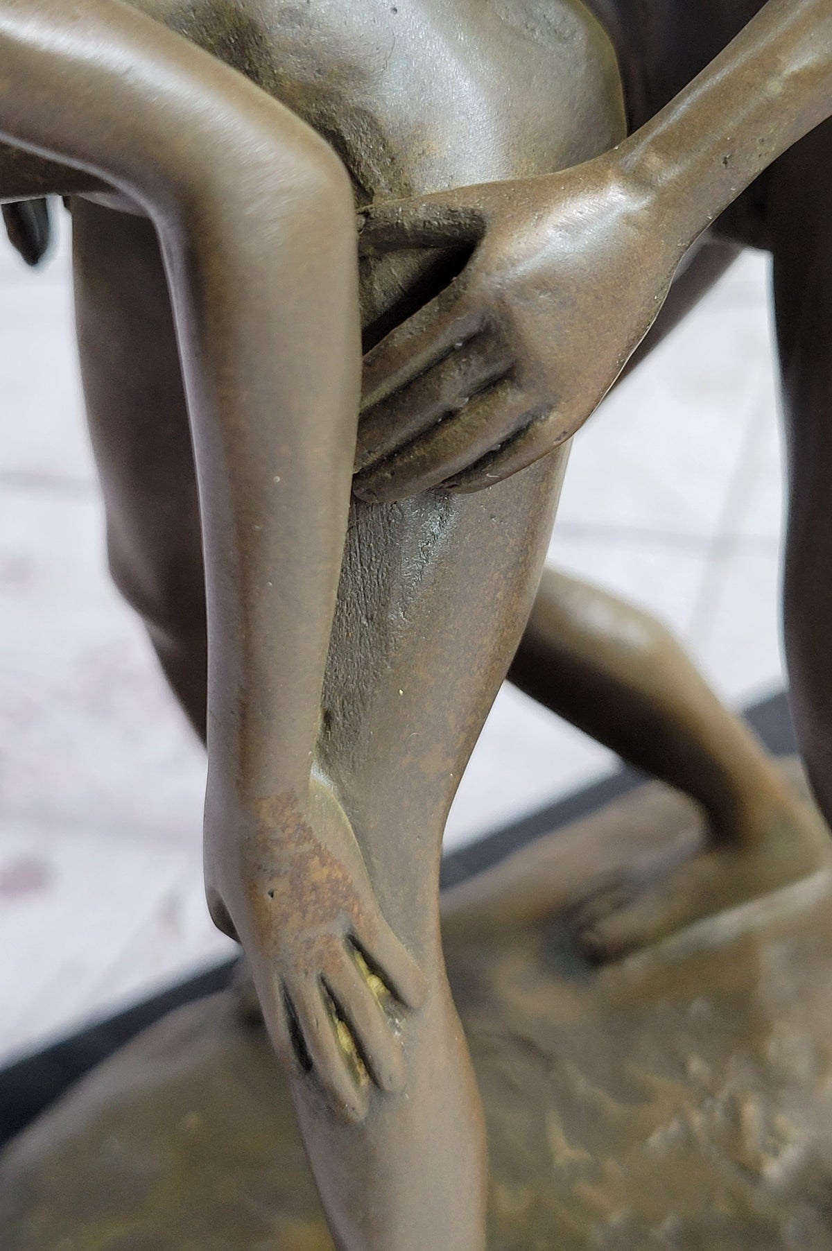 Standing Doggystyle Erotic Nude Bronze Sexual Sculpture Statue by J. Mavchi