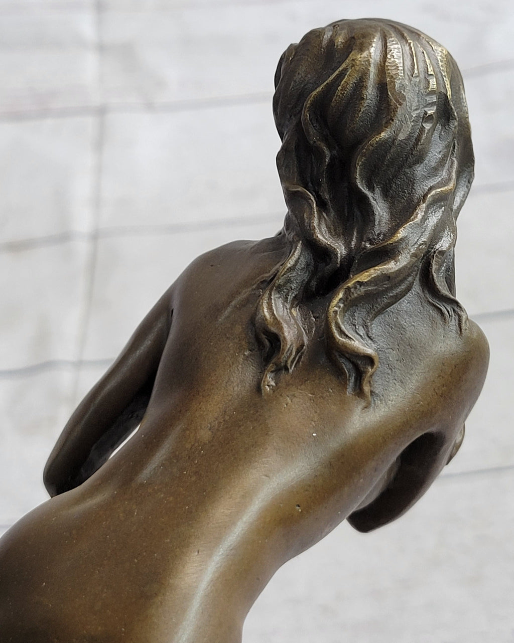 Standing Doggystyle Erotic Nude Bronze Sexual Sculpture Statue by J. Mavchi