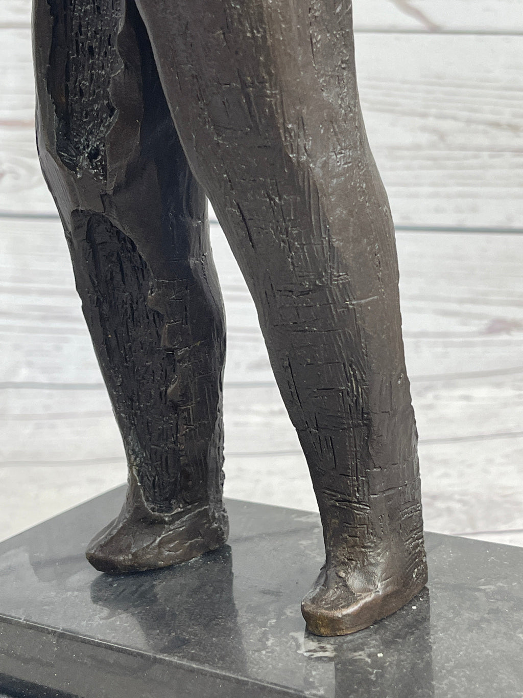 Abstract Surreal Nondescript Female Figure Bronze Statue Sculpture Decor Salvador Dali 16"
