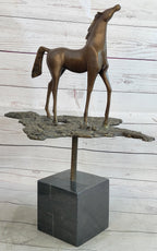 Hand Made Salvador Dali Abstract Horse Modern Artwork Bronze Sculpture Figurine