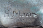 Hand Made Cougar Puma Mountain Lion Genuine Bronze Sculpture by Henry Moore