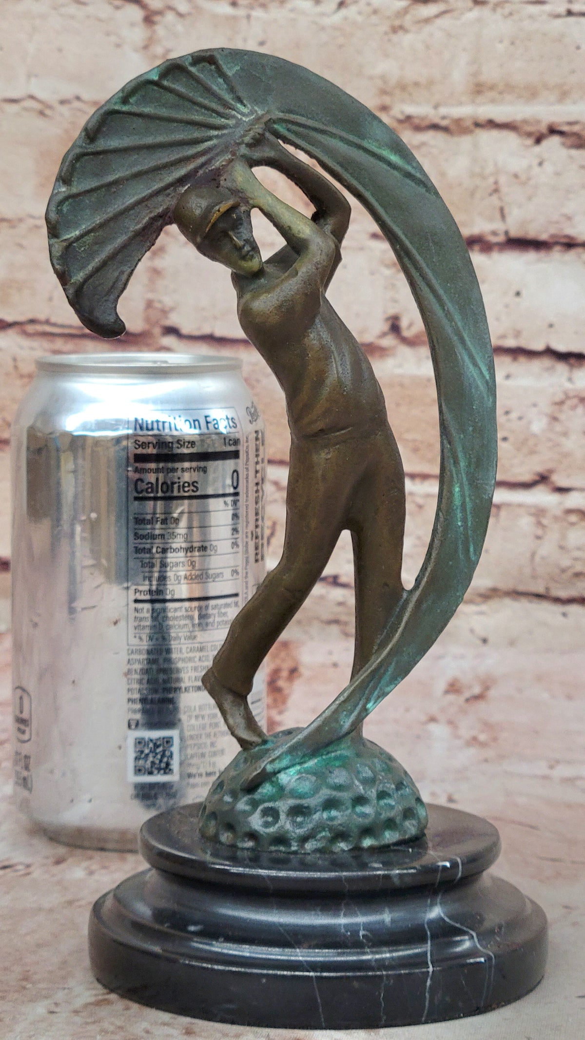 Bronze Golfer Swing Sculpture on Marble Base – Modern Golf Art