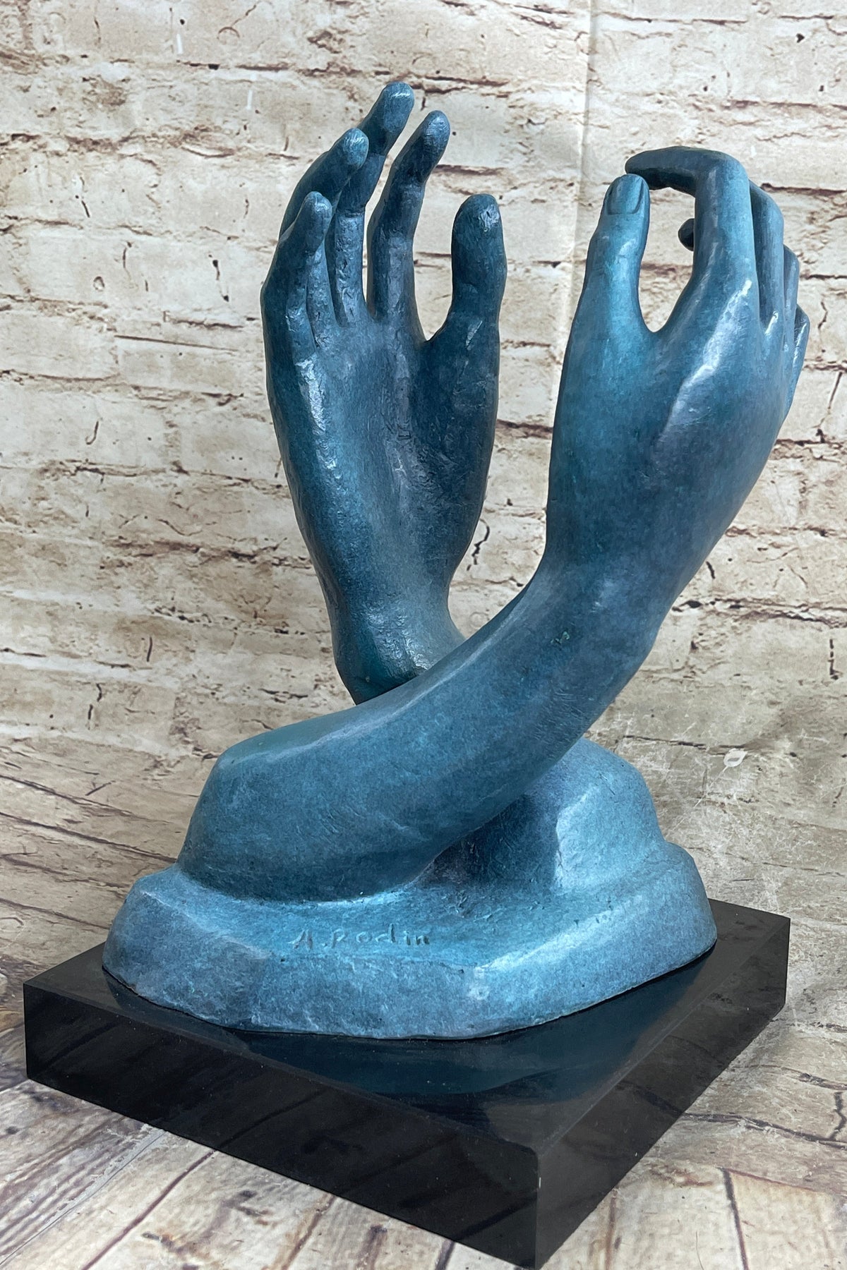 The Cathedral (1908) - Bronze Sculpture by Auguste Rodin - Hands - signed Statue