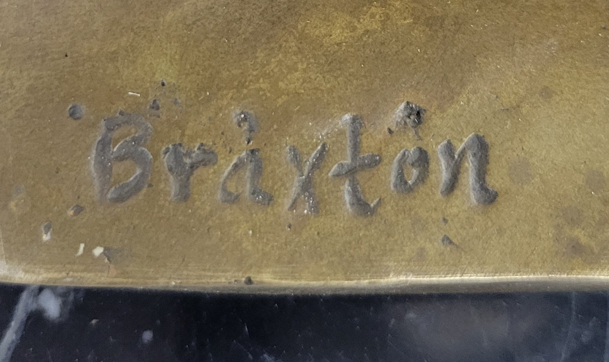 Mid Century Abstract Modern Family Genuine Solid Bronze by Braxton Sculpture