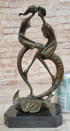 Everlasting Love Solid Bronze Sculpture Abstract Modern Artwork By Collet