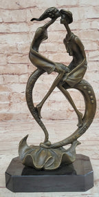 Everlasting Love Solid Bronze Sculpture Abstract Modern Artwork By Collet