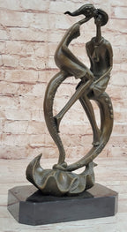 Everlasting Love Solid Bronze Sculpture Abstract Modern Artwork By Collet