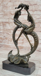 Everlasting Love Solid Bronze Sculpture Abstract Modern Artwork By Collet