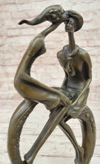 Everlasting Love Solid Bronze Sculpture Abstract Modern Artwork By Collet