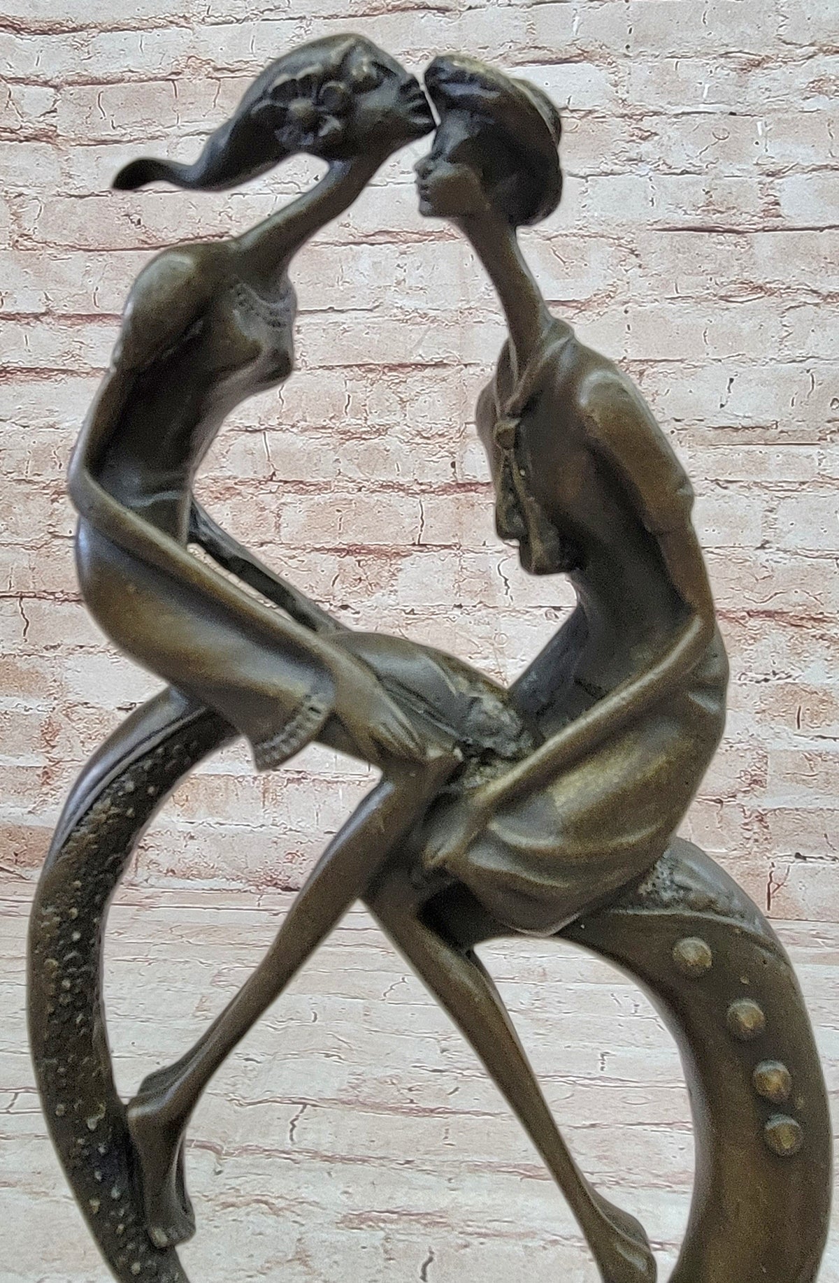 Everlasting Love Solid Bronze Sculpture Abstract Modern Artwork By Collet