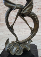 Everlasting Love Solid Bronze Sculpture Abstract Modern Artwork By Collet