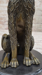 Hand Made Cougar Jaguar Wildlife Animal by Henery Moore Genuine Bronze Sculpture